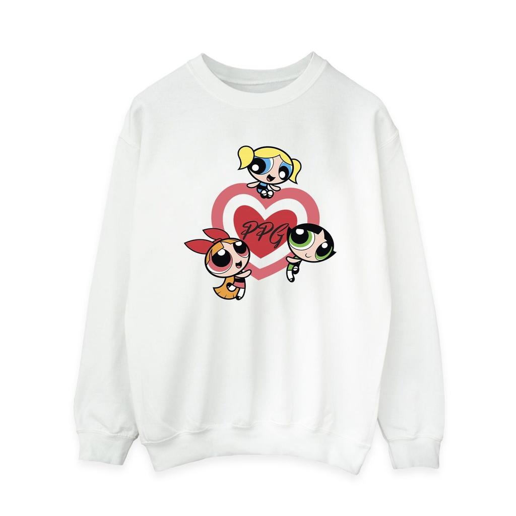The Powerpuff Girls Womens/Ladies Double Heart Sweatshirt