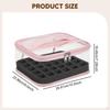 1 Borsa Organizer per Unghie con Schiuma Rimovibile per Conservare 30 Flaconi Realizzata in PVC e Manico Portatile