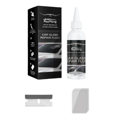 Car Glass Repair Liquid, Cracks, Chips and Rock Scratches, Instant Repair, DIY Repair Kit,