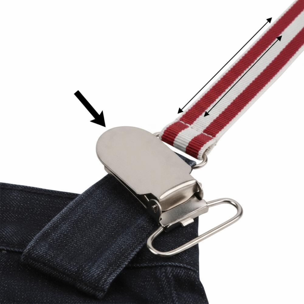 20pcs Metal Material Suspender Snap Silver Duckbill Shape Clips  Clothes Decoration