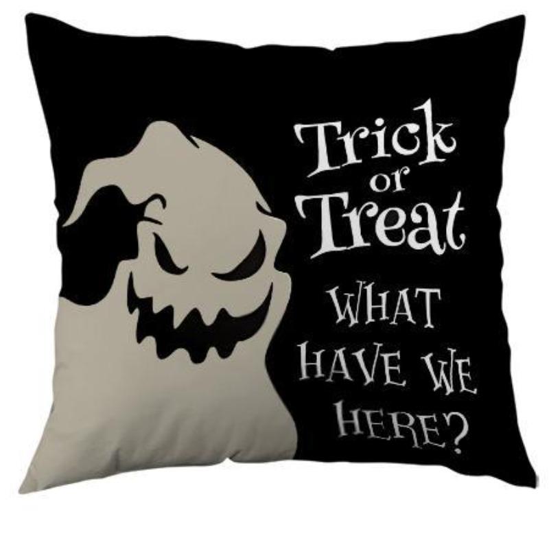 

New Halloween Throw Pillow Cover Polyester Pumpkin Ghost Sofa Cushion Cover Bedroom Cushion 45*45cm
