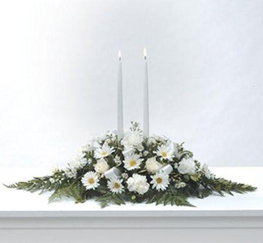 Pastel Candles 10 Pcs, White