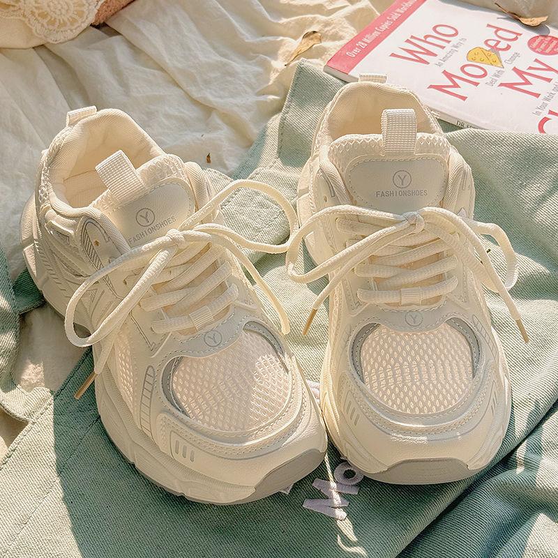 Daddy shoes autumn new breathable chic versatile mesh shoes lightweight running sneakers