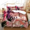 3D Printed Anime Tokyo Ghoul Bedding Set Boys Girls Twin Queen Size Duvet Cover Pillowcase Bed Kids Adult Home Textileextile963