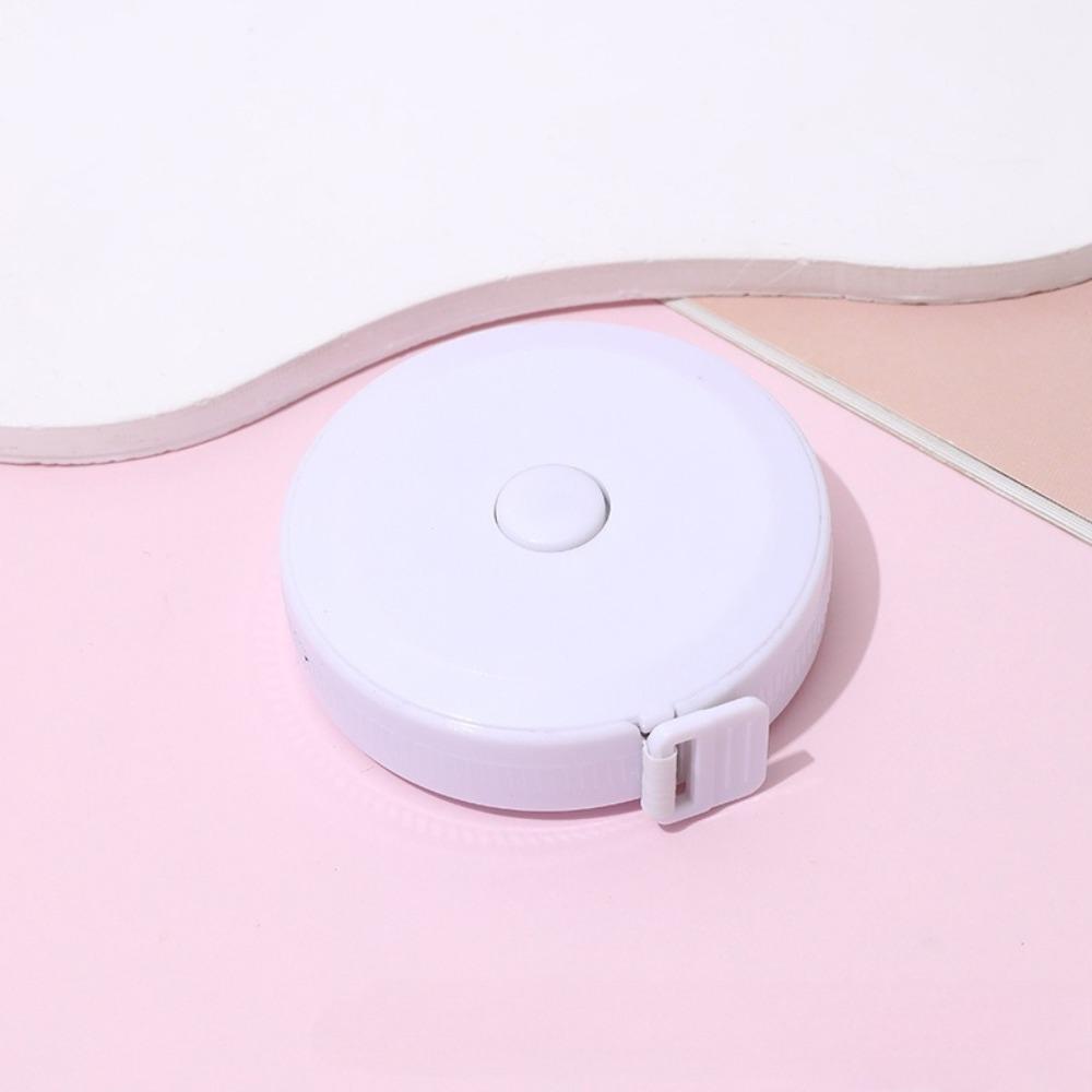 1PC 1.5m Small Tape Measure Portable Student Soft Leather Three Measurement Clothes Automatic Recycling