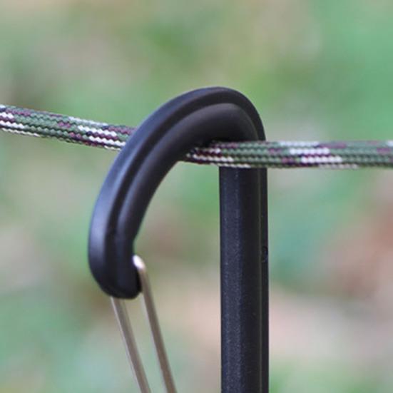 10Pcs Climbing Carabiner Heavy Duty Lightweight Portable Outdoor Hiking Camping Backpacking D-shaped Ring Buckle Snap Hook Clip