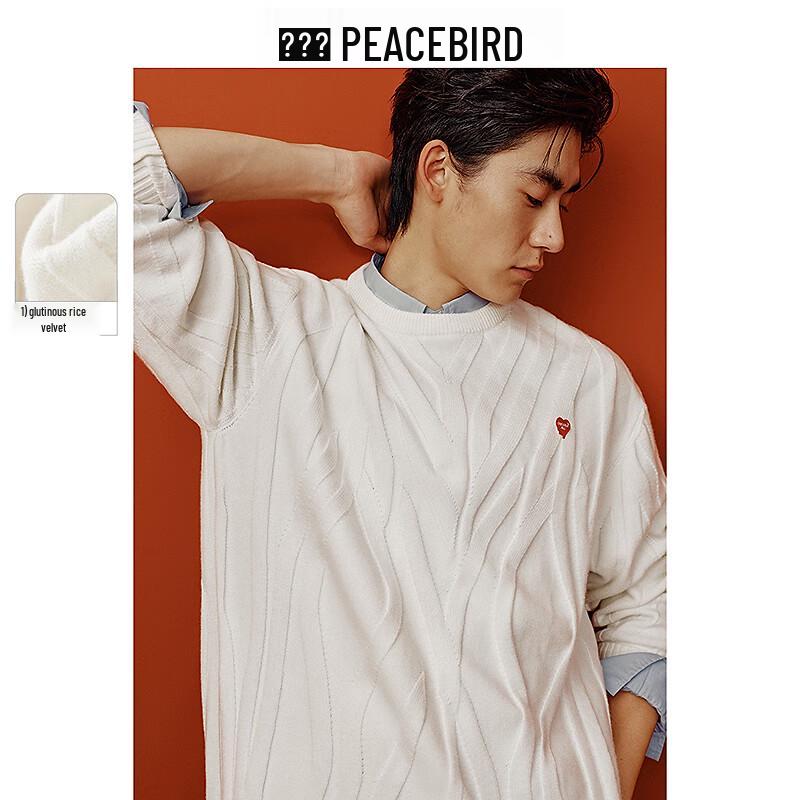 

PEACEBIRD Men s Relaxed Fit Round Neck Knit Sweater 2XL