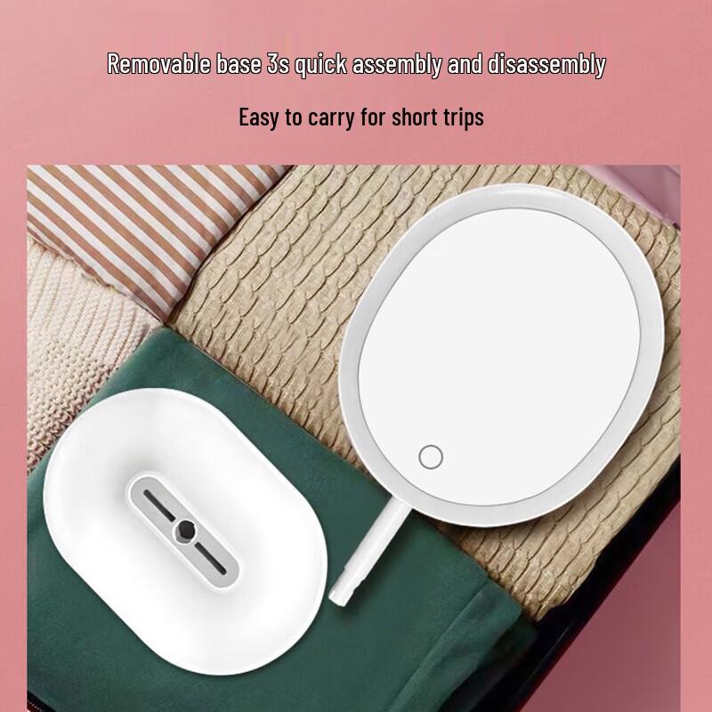 Feisenai Dual Mirror with Detachable Base & LED Lights