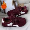 Fleece Shoes, New Warm Cotton Shoes for Women, Flat and Versatile Casual Sports Board Shoes, Fleece Shoes