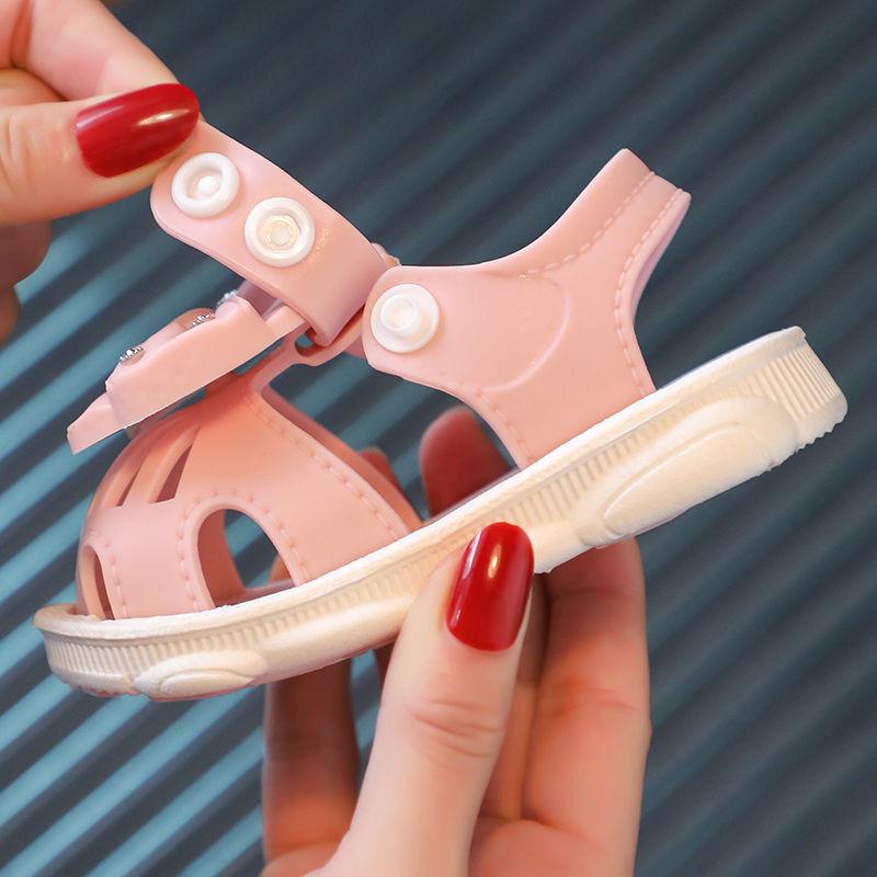 Jentesandaler Sløyfeknute Søt Myk Barnestrandsko Barn Sommer Blomstersandaler Prinsessemote Søt Høy kvalitet