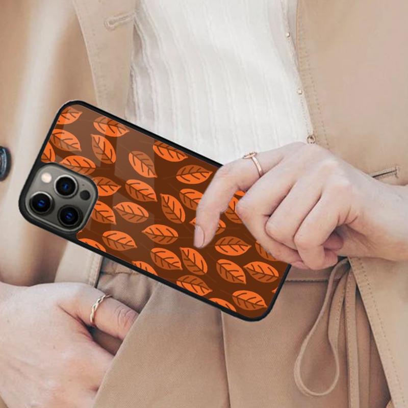 Leafy Green Pattern Cute Magnetic Phone Case For APPLE iPhone 17 Air 16 14 13 12 Pro Max 15 Plus Wireless Charge MagSafe Cover
