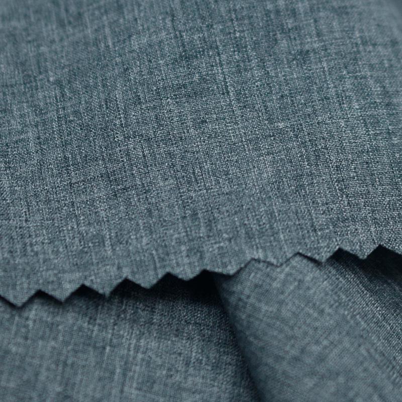 Waterproof Cationic Melange Polyester Four-Way Stretch Elastic Fabric for Pants