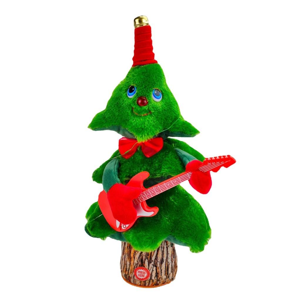 Electric Sing Dancing Christmas Tree Plush Christmas Tree Cute Green Xmas Tree Funny Party Home Decor Christmas Gift