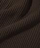 Nodu Varsity Two-Way Zip-Up Knit [Brown]