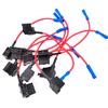 10 Pcs Car Middle Standard ATO ATC Blade Fuse TAP Dual Circuit Adapter Kit