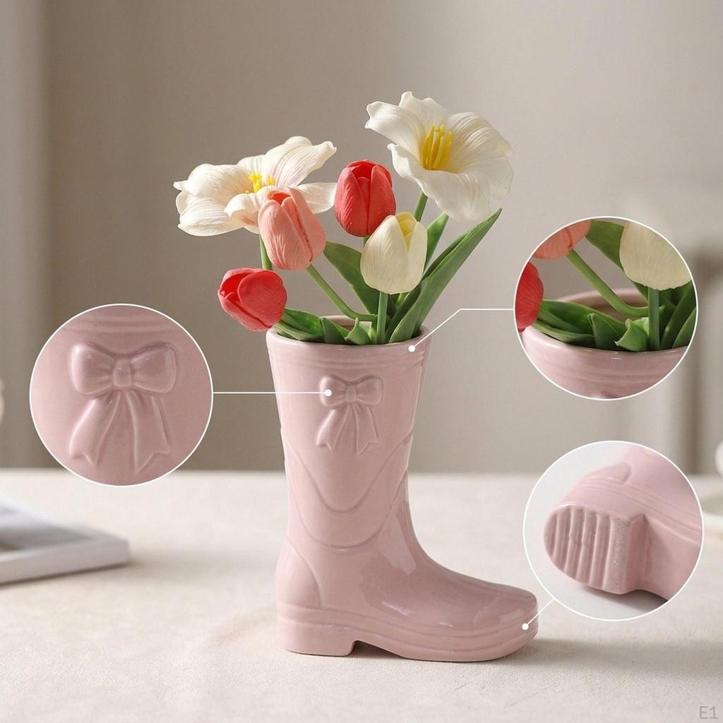Flower Vase Boot Planter Decorative Vases Arrangement for Living Room Office