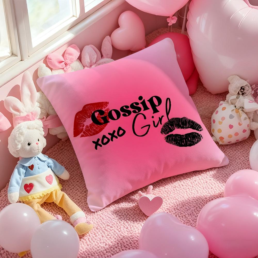 G-Gossip Girl-S Youth Cushion Cover Pattern Printed Pillowcase for Living Room Sofa Cushion Cover & Bedroom Decor