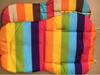 Multi-Color Rainbow Cotton Stroller & High Chair Cushion Pad
