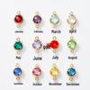 6mm Single Pendant Birthstone Jewelry - 12 Colors DIY Necklace & Earrings with K9 Glass