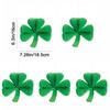 5Pcs Green Clover Honeycomb Hanging Pendant Paper Honeycomb Hanging Ornament  for Home