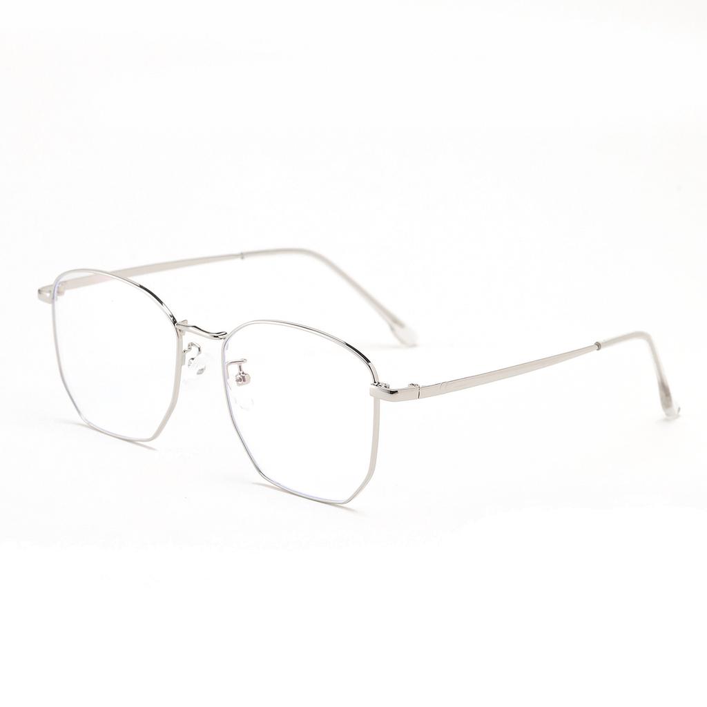 Glasses 3460 Large Frame Irregular Round Thin Frame Flat Mirror