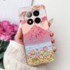Soft Liquid Silicone Back Cover For Xiaomi Redmi Note 14 Pro Plus Phone Case Marble Gothic Style Bumper For Redmi Note 14 4G 5G