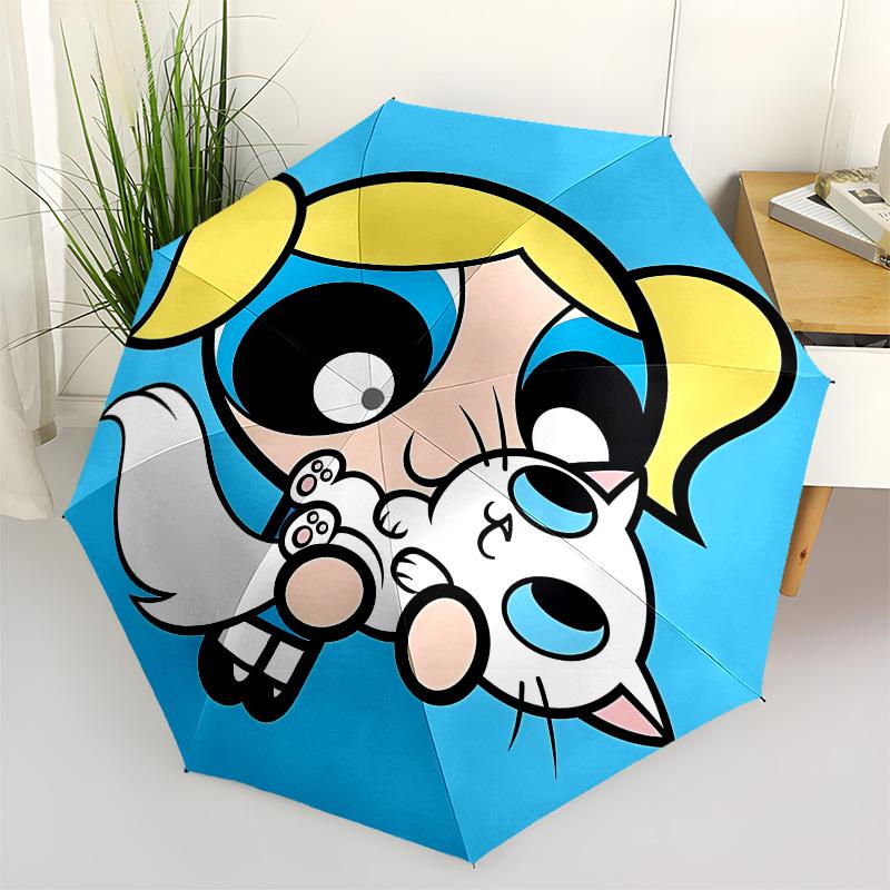 

Girl Cat- Automatic Opening and Closing, 8-rib Structure Portable Umbrella, Suitable for Men and Women in All Seasons - Perfect Gift for Hol