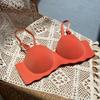 Damen kabelloser Push-Up nahtloser Halbschalen-BH für kleine Brüste