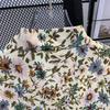 Cuban Collar Thai Beach Floral Shirt Short Sleeve Summer Ice Silk Southeast Asian Clothing Island Vacation Men's Beach Outfit