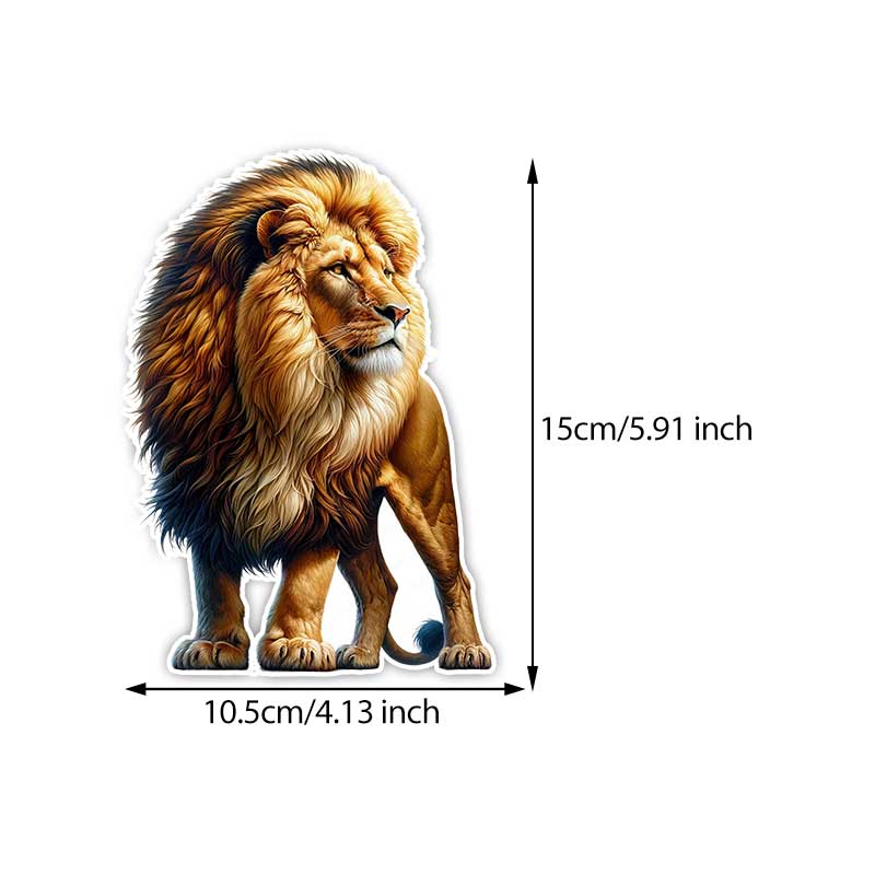 

Majestic Lion Car Sticker Decal Vinyl Detachable Waterproof Outdoor Car Bumper Window Notebook Computer Decoration Car Accessories TM349 A-15cm Longest Side