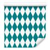 Harlequin Diamonds Wallpaper Turquoise, White and Celadon 50x1000