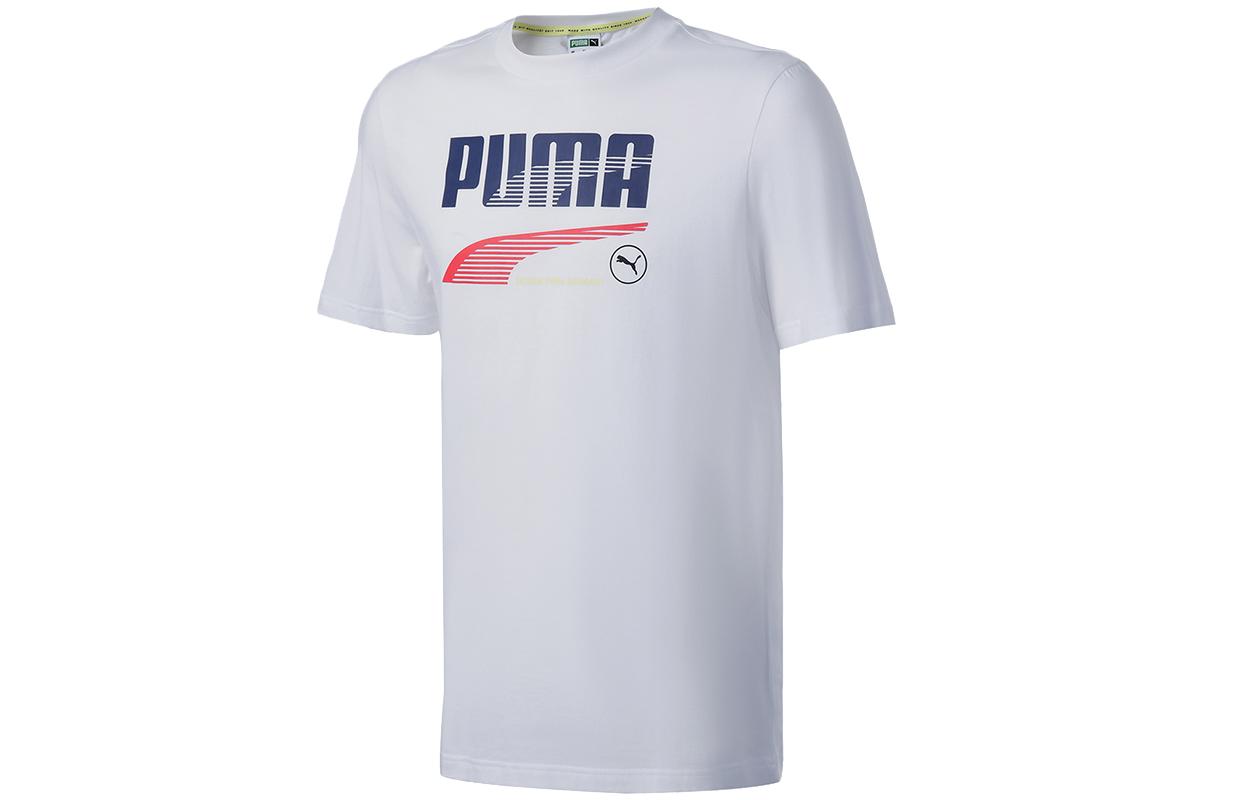 PUMA Set-in Sleeve T-Shirt Men s White 532704-02 L