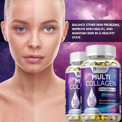 Multi Kolagenové Peptidy 1800 mg - Typ I, II, III, V, X - Zdravé Kosti, Vlasy, Pleť, Nehty
