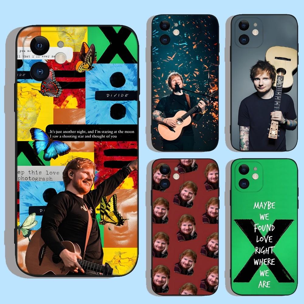 E-Ed Sheeran UK Sänger Handyhülle Für Apple iPhone 15,14,13,12,11,XS,XR,X,8,7,Pro,Max,Plus,mini Silikon Schwarze Hülle