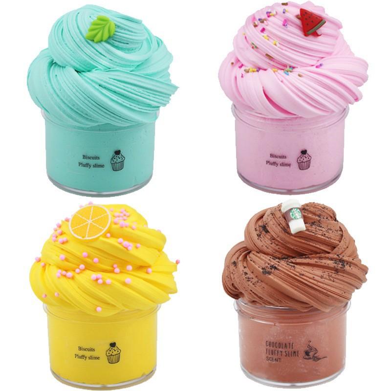 Slime Set with 4-Pack Butter Slimes Soft Slime Toys Safe Color Toys Super Soft and Non-Stick DIY Surprise Slimes