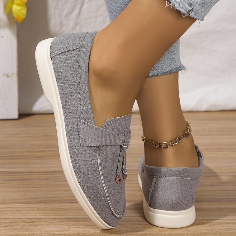 Large Size Casual Single Shoes Women's Autumn New Style One Pedal Doudou Single Shoes Women