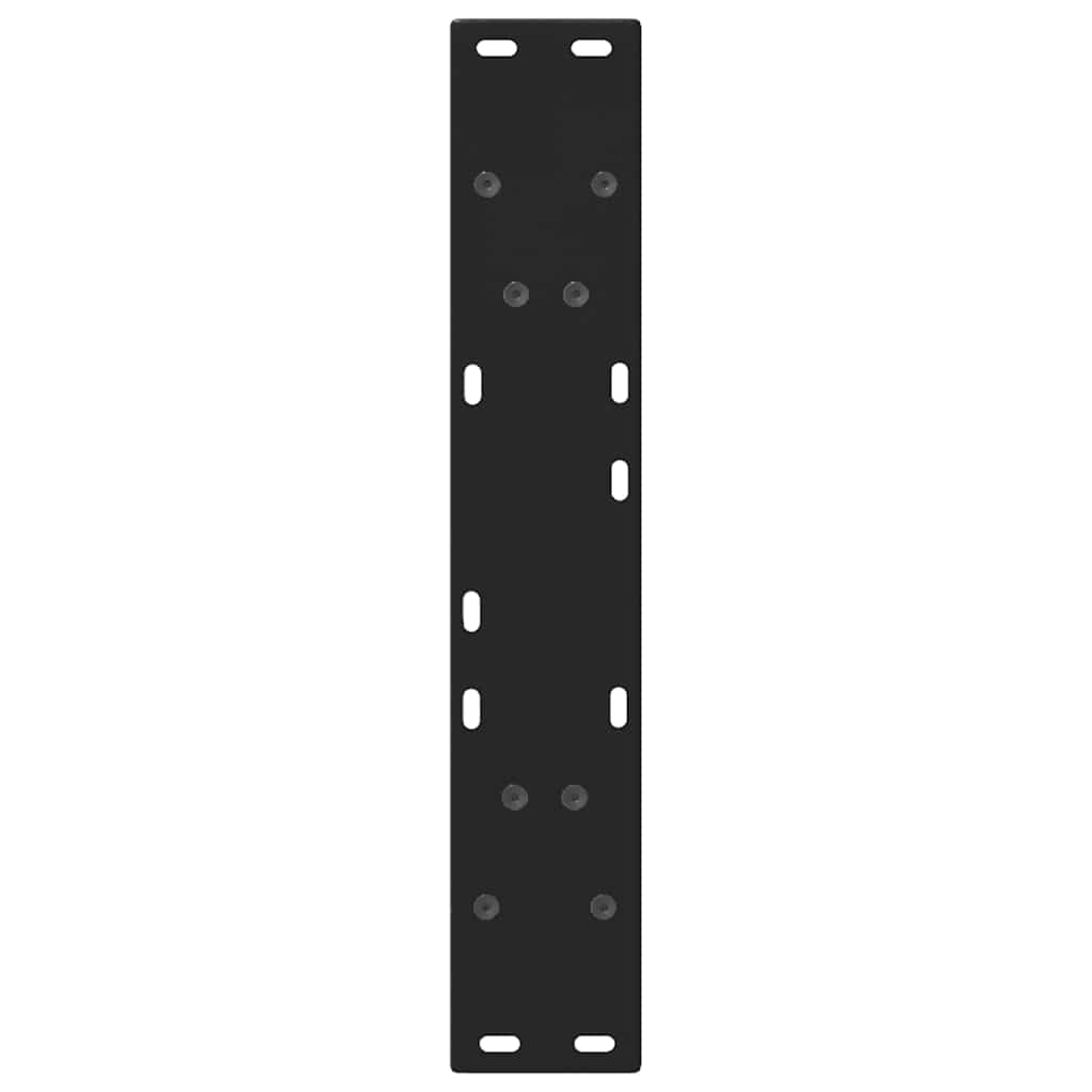 Vidaxl Nogi Do Stolika Kawowego, 2 Szt., Czarne, 60X(72-73) Cm, Stal