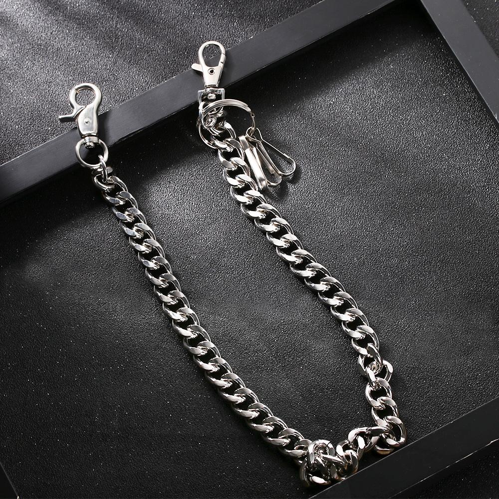 Hipster Punk Rock Key Chains Clip Biker Link Pant Jean Keychain Wallet Chain Belt Thick chain