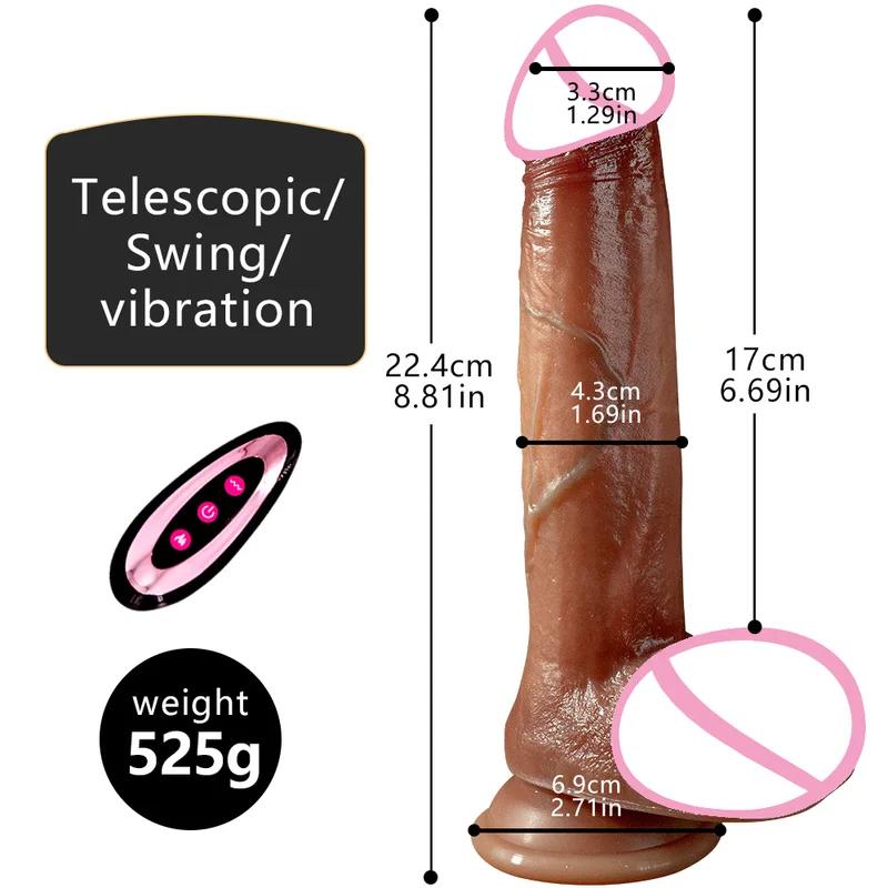 Tongue Licking Realistic Dildo Vibrator Sex Toy for Women Dildo Penis Heating Dick Remote Control Anal Sex Machine Dildo G Spot