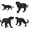Figurine Animalière Pvc Panthère Noire avec Design Authentique pour les Passionnés de Nature