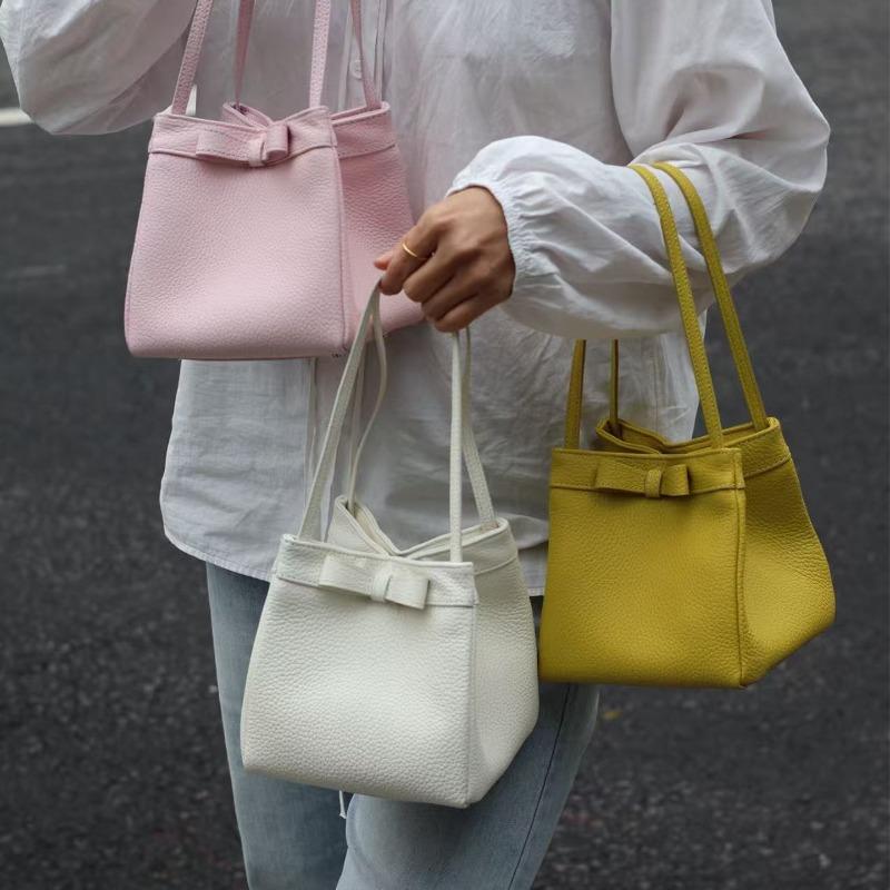 Bag women's summer new niche simple bucket bag versatile fashion underarm vegetable basket bag single shoulder crossbody