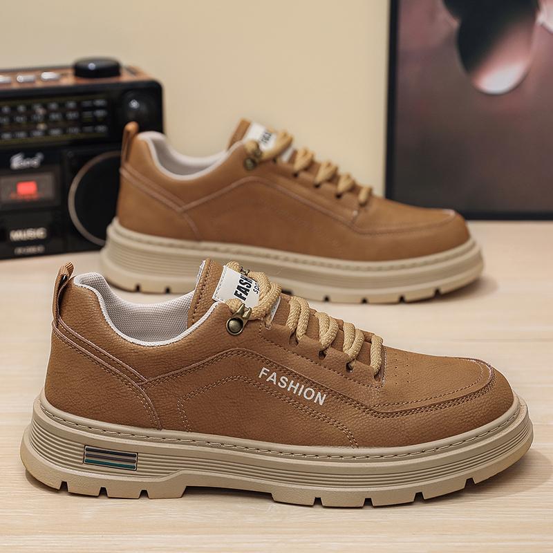Men's Shoes Spring and Autumn Casual Sports Shoes High-quality Leather Board Shoes