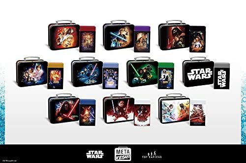 Metakeshi Star Wars: Skywalker Saga Series 4 (Box of 10) Black, Approx. 5 X 7 X 3 Cm (Tin Case), Approx. 5 X 3 X 1 Cm (Eraser) MT-KS #04