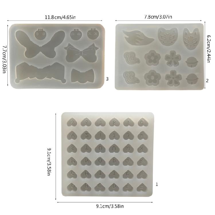 Sweet Bowknot Silicone Mold Quicksand Resin Filler Crystal Epoxy Resin Molds Filling Accessories DIYs Jewelry Castings