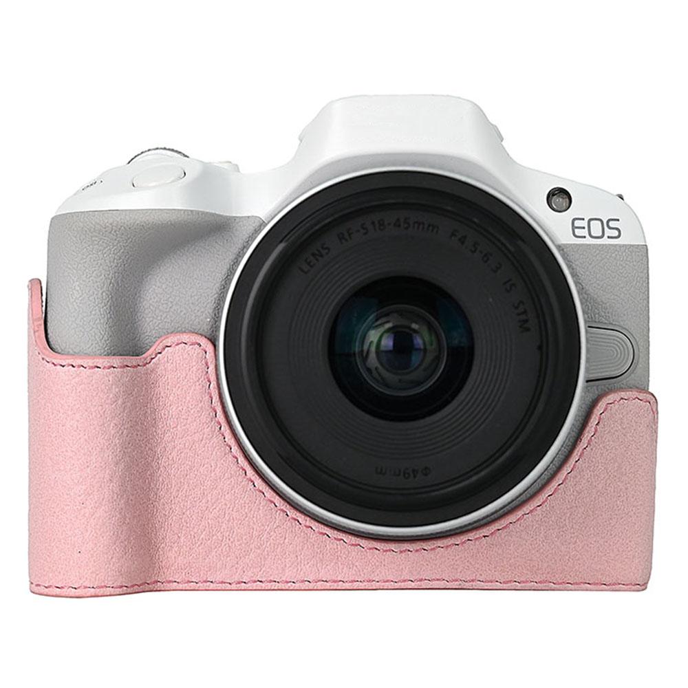 

Для камери Canon EOS R100/R50 База Знімна батарея PU шкіра з текстурою личі Захисний чохол A