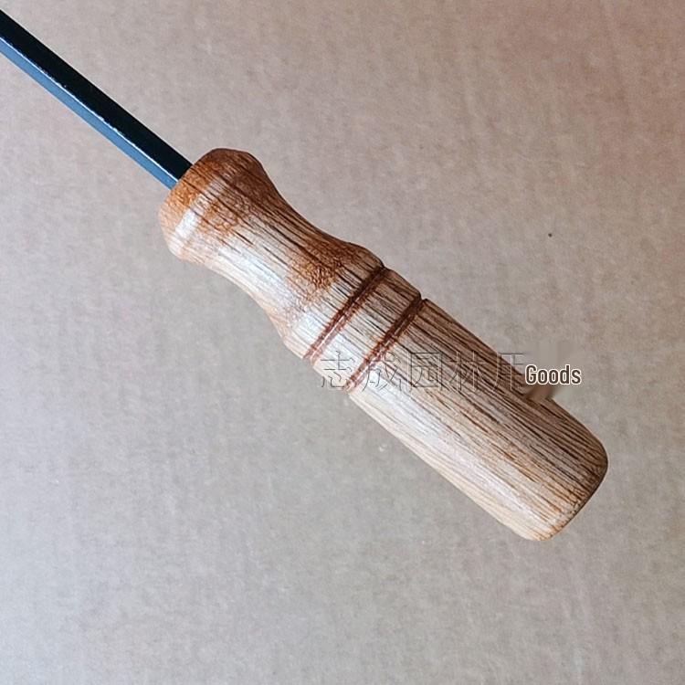 Steel Long-Handled Bent Sickle for Weeding and Mowing Wild Vegetables