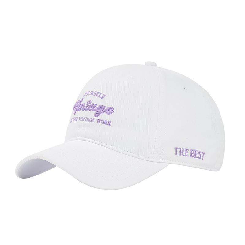 Women Embroidery Letters Baseball Cap Solid Color Cotton Snapback Visors Peaked Hat Korean Girls Outdoor Hip Hop Dad Trucker Cap