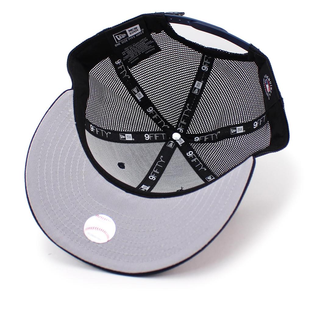 [New Era] Mesh Cap LP9FIFTY Atlanta Braves MLB TRUCKER MESH CAP NAVY ATLANTA BRAVES LOW PROFILE SNAPBACK [Used]