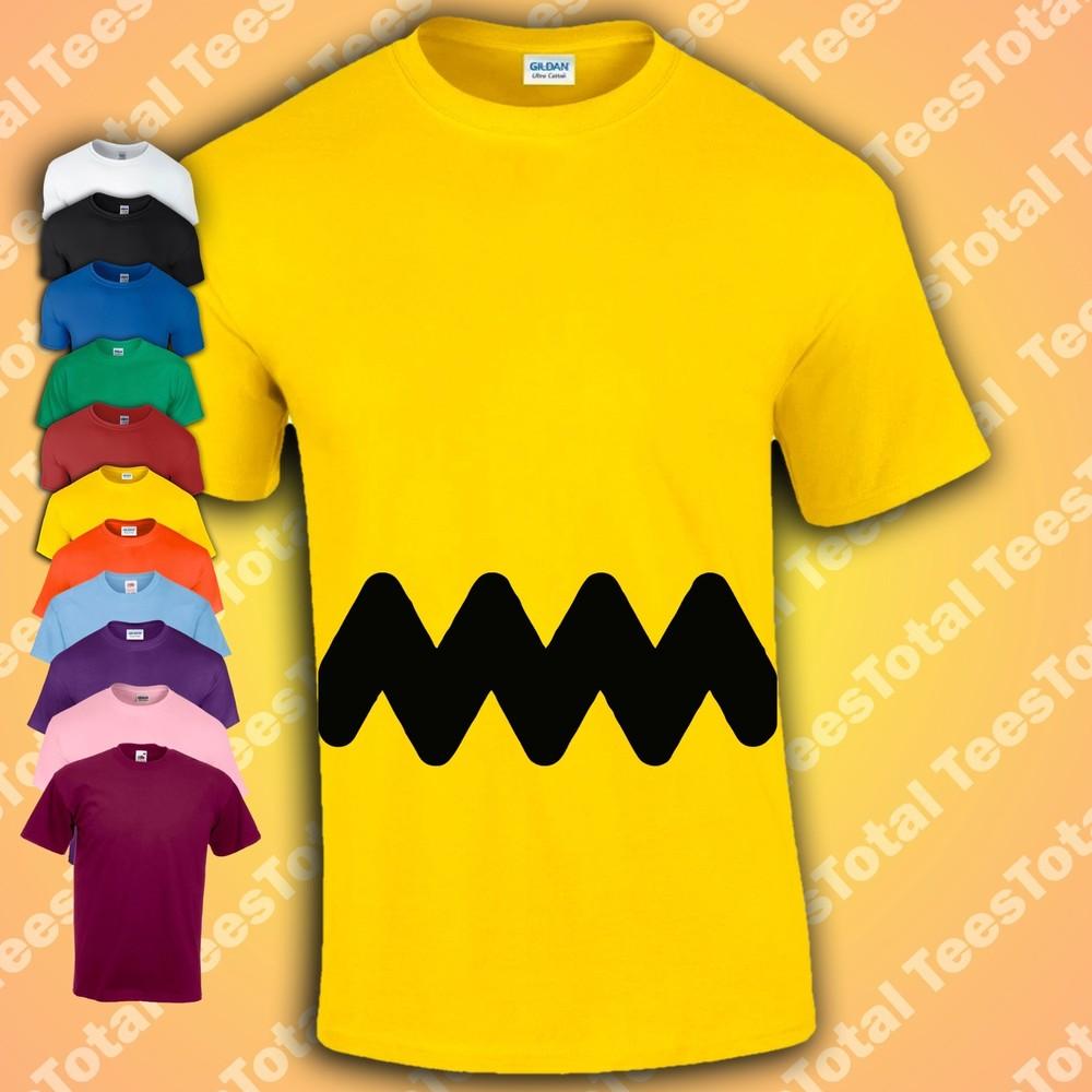 

Charlie Brown Mens T Shirt Funny Retro Cartoon Snoopy Peanuts Top 2XL