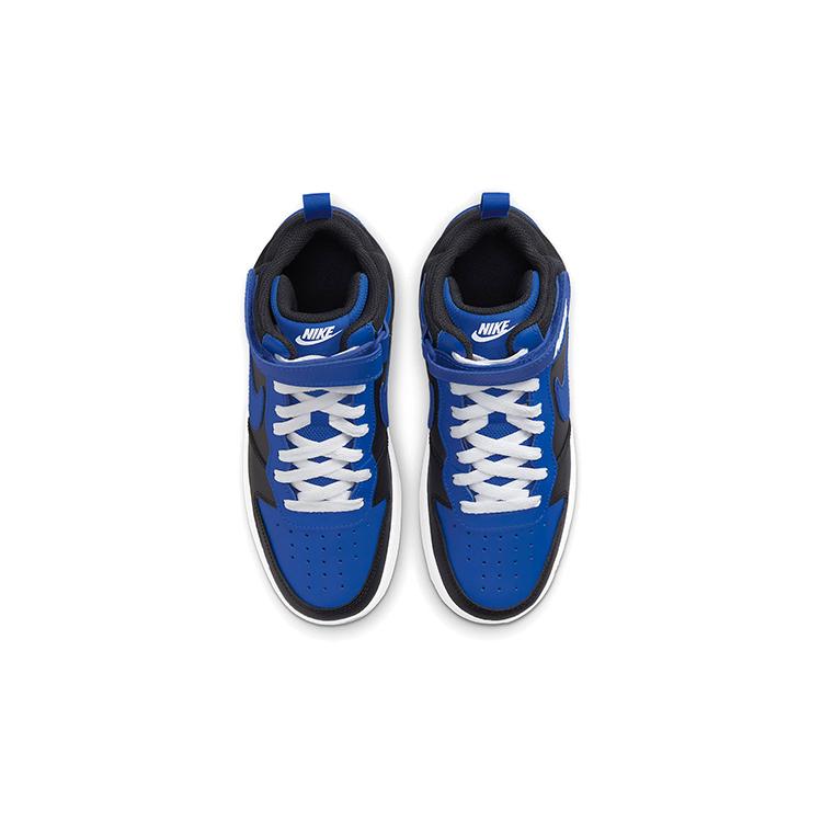 New Nike Court Borough Mid 2 Black Game Royal GS DM8872-001